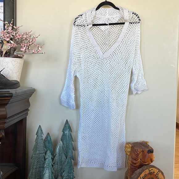 florabella Other - NWT Florabella 100 % cotton hooded sexy beach see through coverup